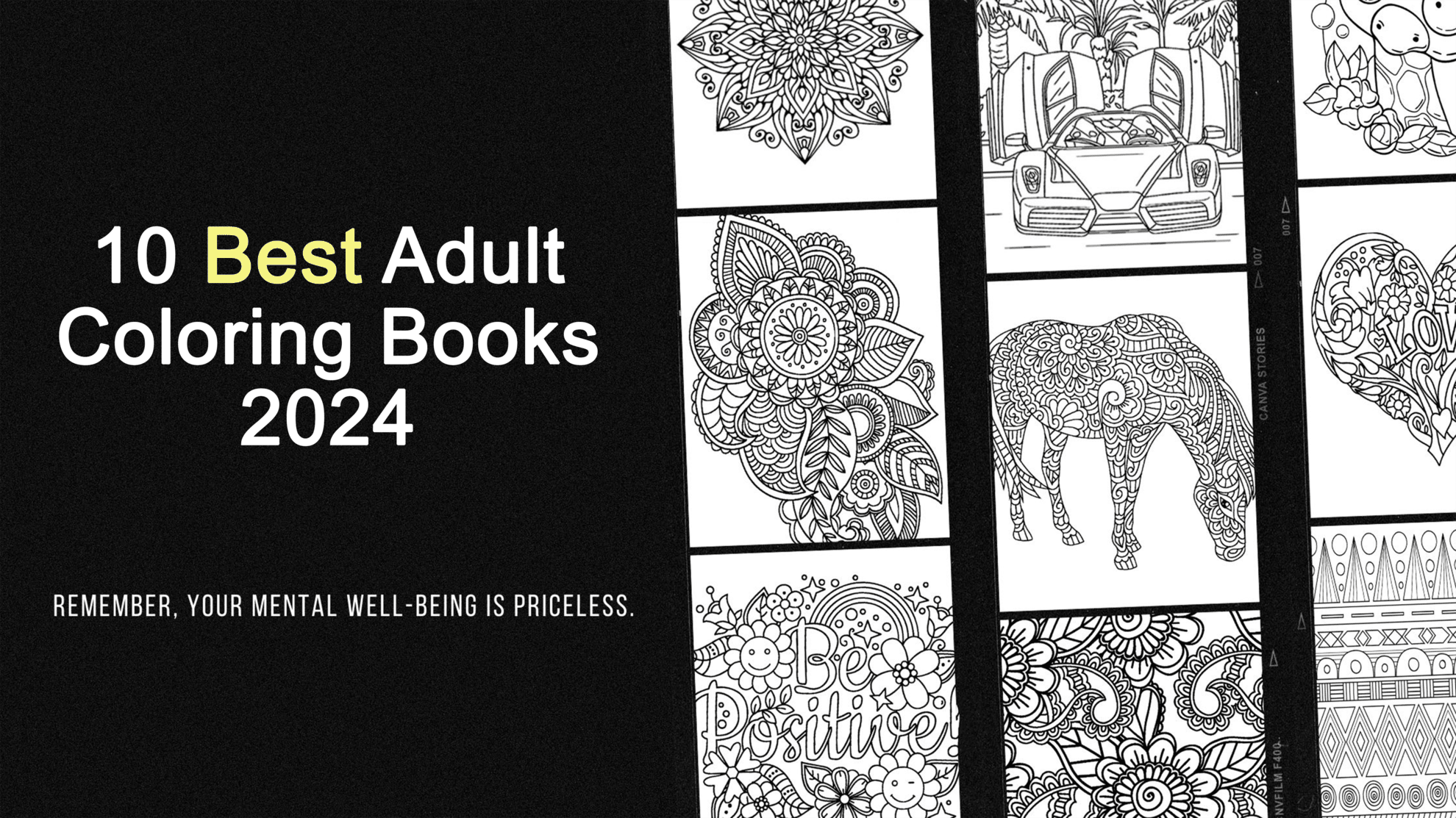 Read more about the article 10 Best Adult Coloring Books 2024